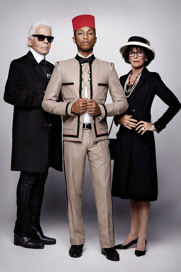 Cara Delevingne i Pharrell Williams w filmie Chanel Reincarnation