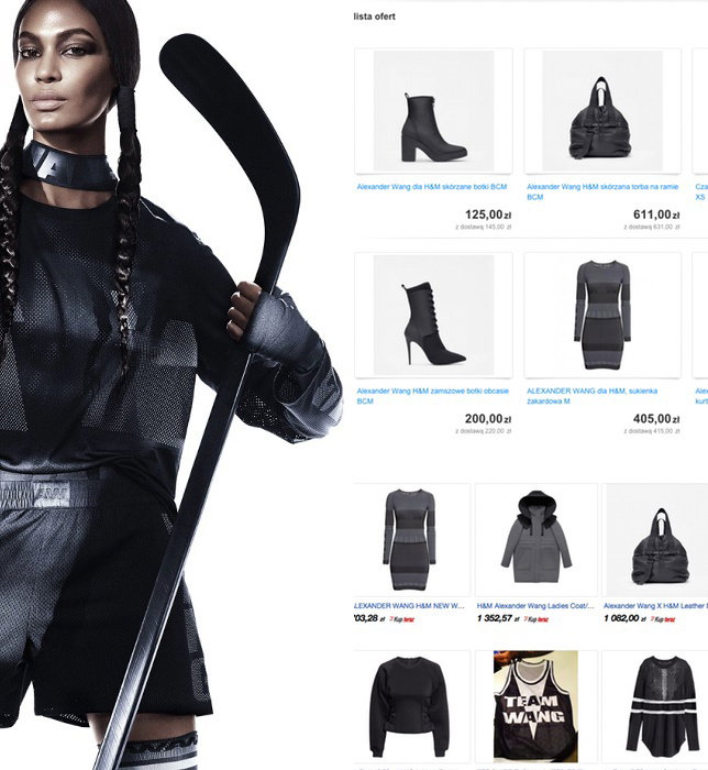 Alexander Wang x H&M już na portalach aukcyjnych - ceny szybują...