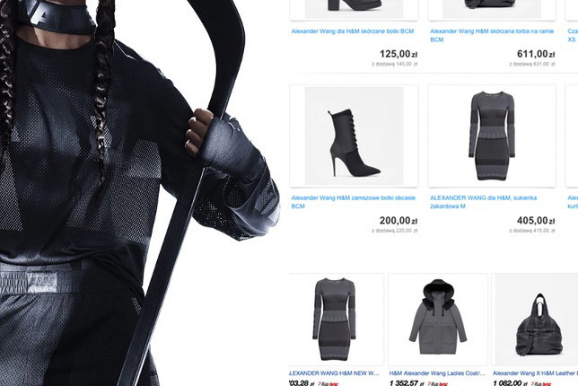 Alexander Wang x H&M już na portalach aukcyjnych - ceny szybują...