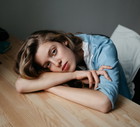 Portrait of woman in apartment