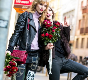 Street fashion: modelki off duty w Mediolanie