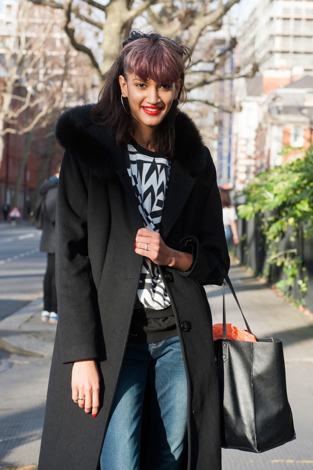 Street fashion: modelki off duty w Londynie