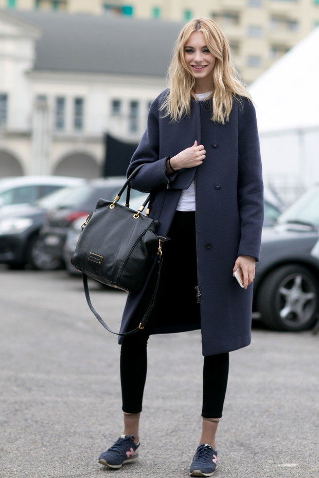Street fashion: modelki off duty w Mediolanie