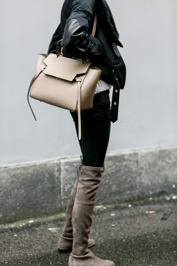 Street fashion: modelki off duty w Mediolanie