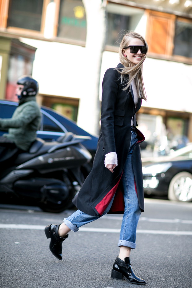 Street fashion: modelki off duty w Paryżu