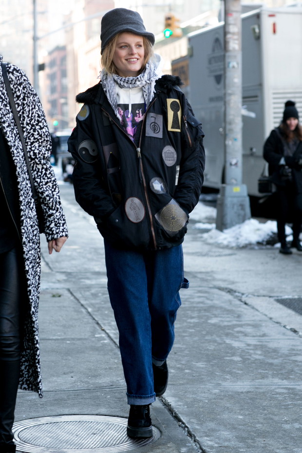Street fashion: modelki off duty w Nowym Jorku
