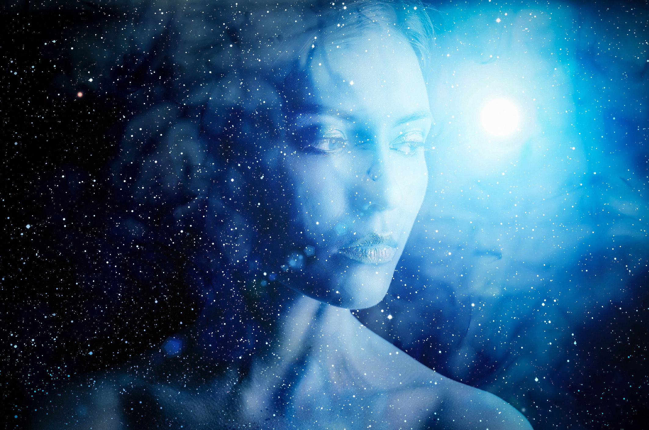 Woman on space.