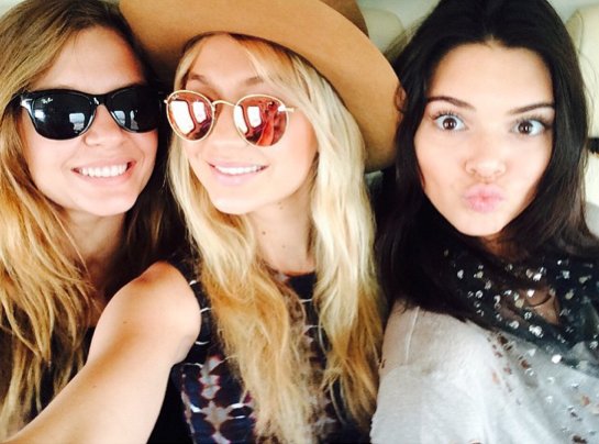 Cara Delevingne, Gigi Hadid i Kendall Jenner fot. instagram.com/gigihadid