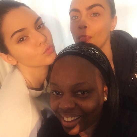 Kendall Jenner, Cara Delevingne i Pat McGrath fot. instagram.com/kendalljenner