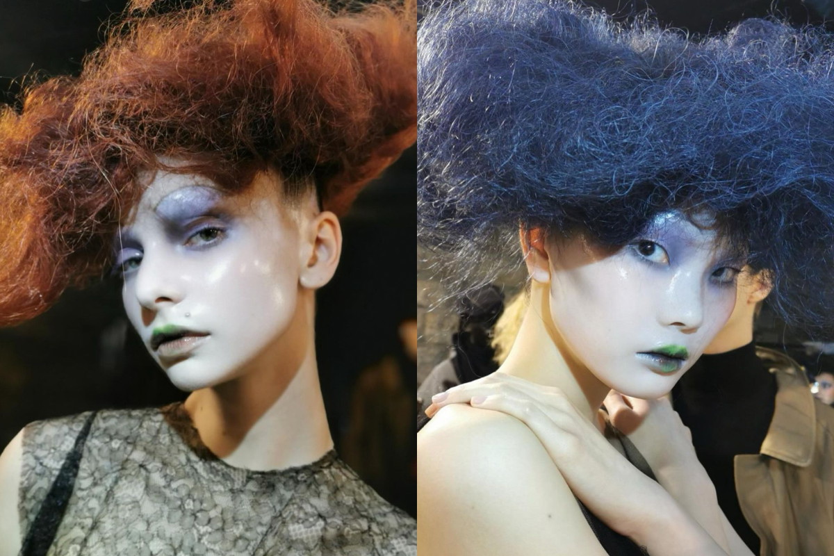 Modelki-lalki na pokazie Maison Margiela
