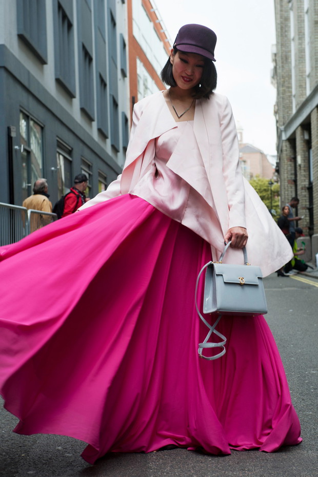 Street fashion na London Fashion Week