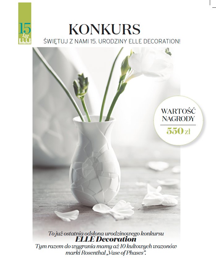 Konkurs Elle Decoration i Rosenthal rozstrzygnięty!