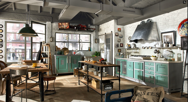 Loft - klimat fabryki we wnętrzu.