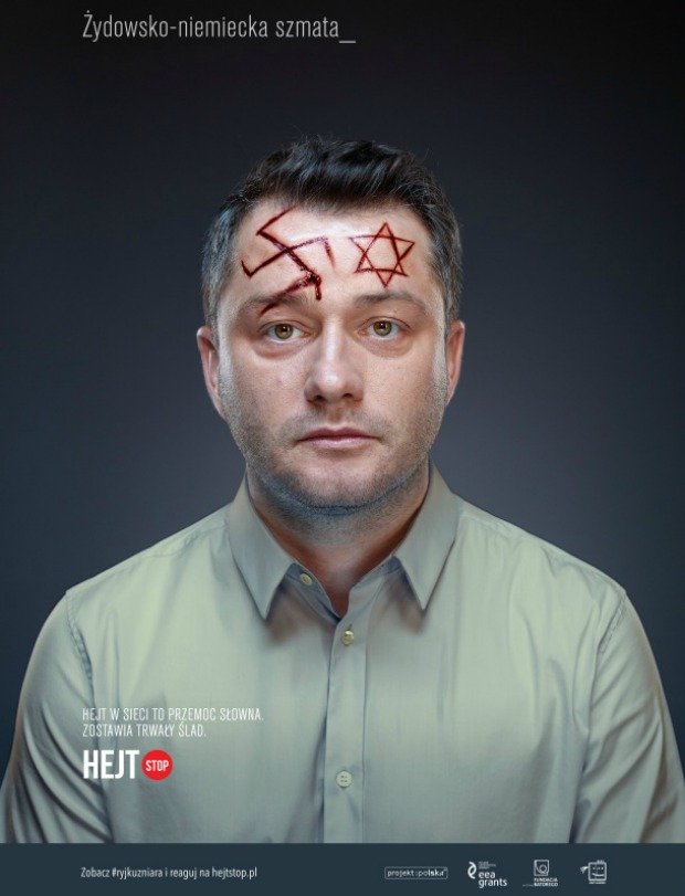 Jarosław Kuźniar (i #ryjkuzniara) w kampanii HejtStop
