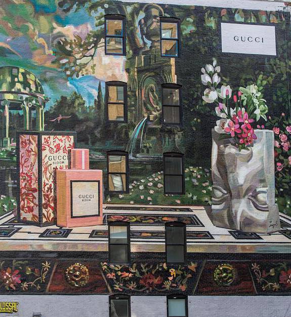 Nowojorski mural GUCCI, autor: Ignasi Monreal, fot. instagram GUCCI