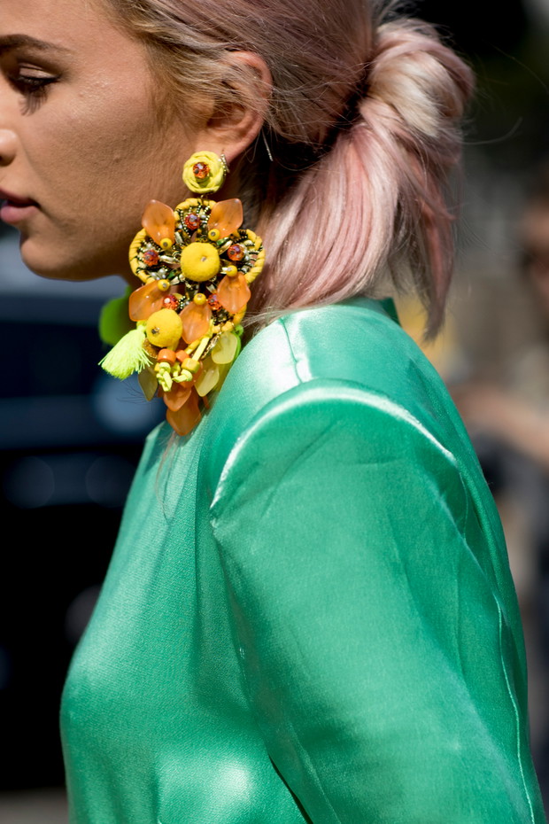 Kolczyki Maffashion na NYFW SS18