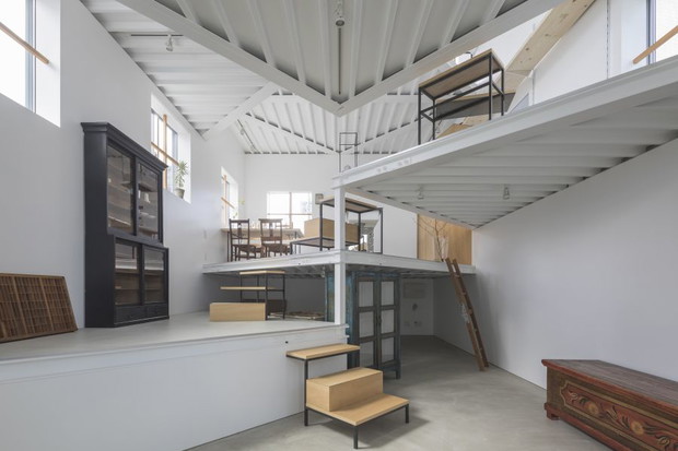 Siedmiopoziomowy dom w Osace, projekt Tato Architects