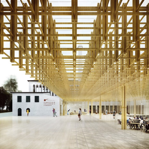 Nagrodzony projekt Biblioteki Pinokia, Gierbienis + Poklewski