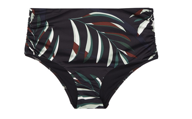 Wysokie figi od bikini w liście palmowe OYSHO