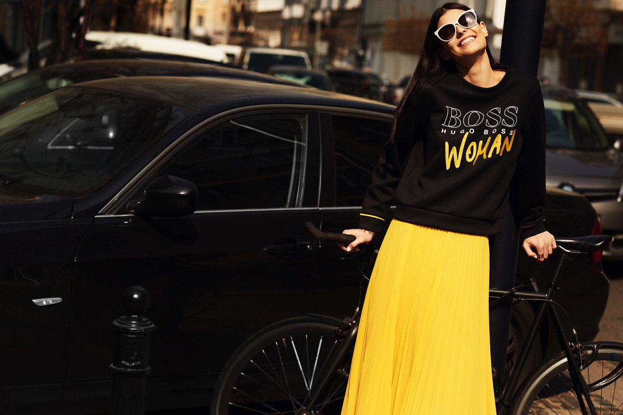24 h z życia modelki w stylizacjach marki BOSS