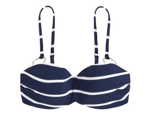 Biustonosz od bikini typu bandeau w marynarskie paski OYSHO