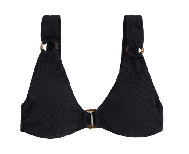 Biustonosz od bikini typu halter z prążkowanego materiału OYSHO