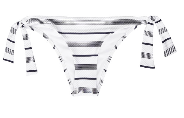 Biustonosz od bikini w marynarskie paski z dekoltem halter OYSHO