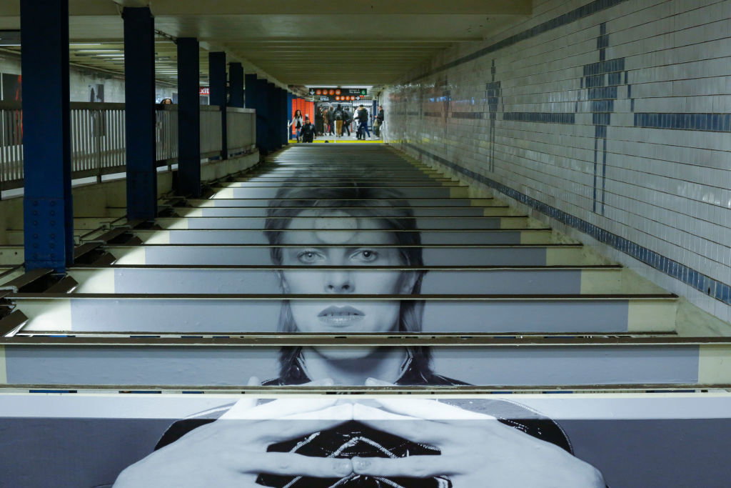 David Bowie w nowojorskim metrze