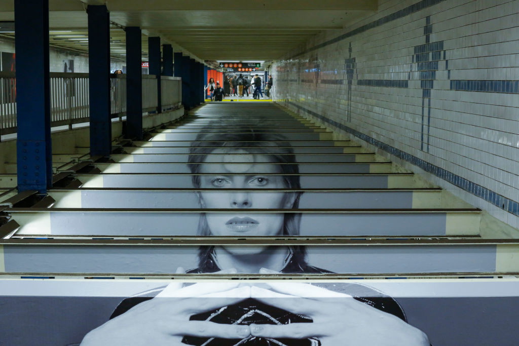 David Bowie w nowojorskim metrze
