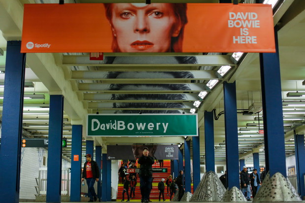 David Bowie w nowojorskim metrze