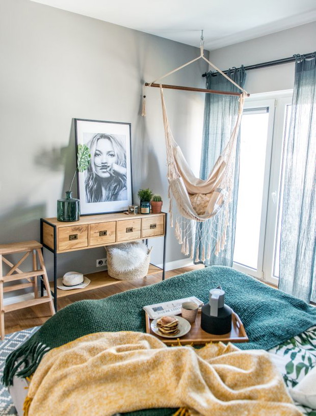 MODERN BOHO, dom w Poznaniu, projekt: SHOKO.design
