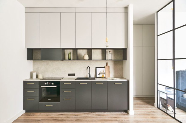 Kawalerka na Powiślu, projekt Dash Interiors