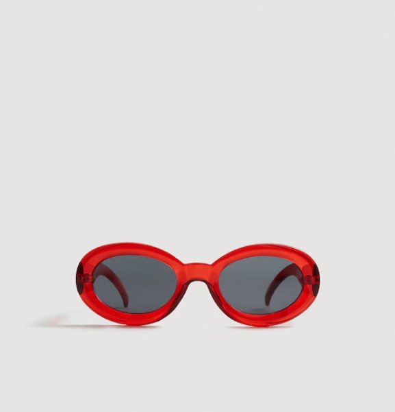 Czerwone okulary Mango