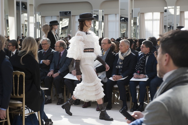 Front row na pokazie Chanel