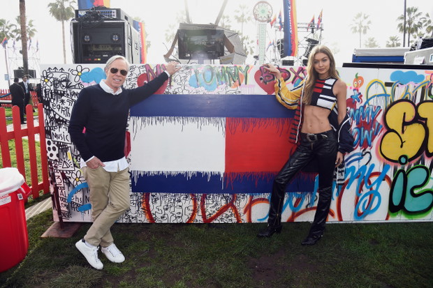 Tommy Hilfiger z modelką Gigi Hadid