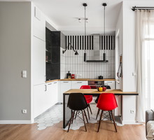 Wnętrze tygodnia: komfortowe, pomysłowe i efektowne 40 m2 w Gdańsku