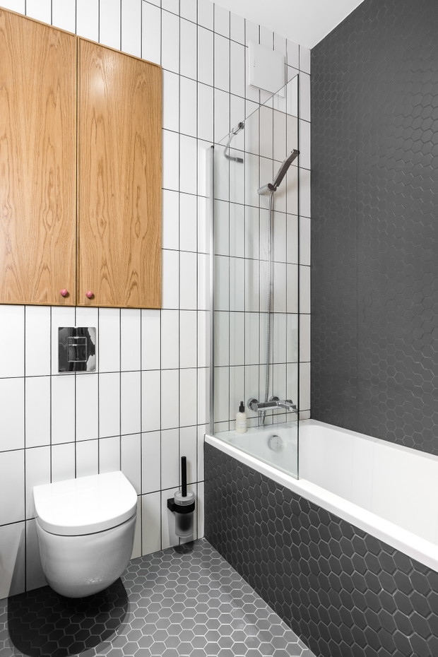 Wnętrze tygodnia: komfortowe, pomysłowe i efektowne 40 m2 w Gdańsku