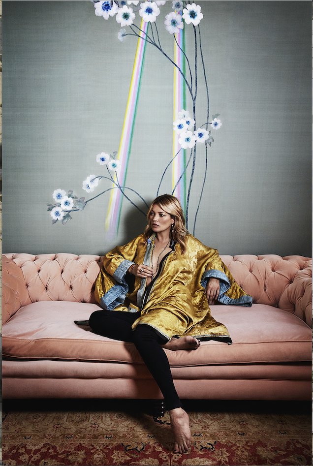 Kate Moss projektuje tapety!