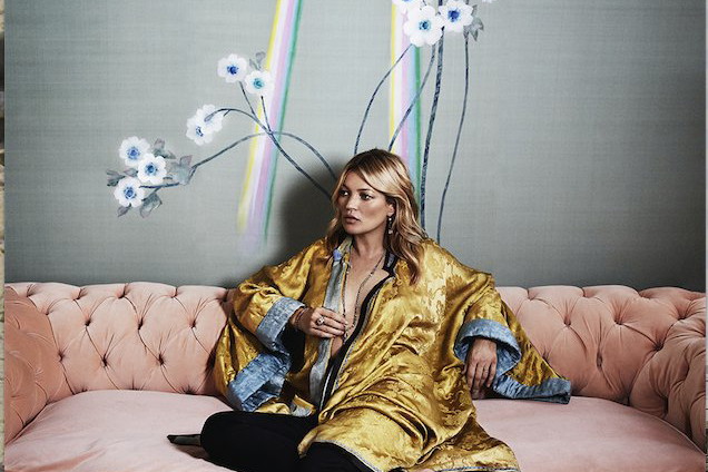 Kate Moss projektuje tapety!