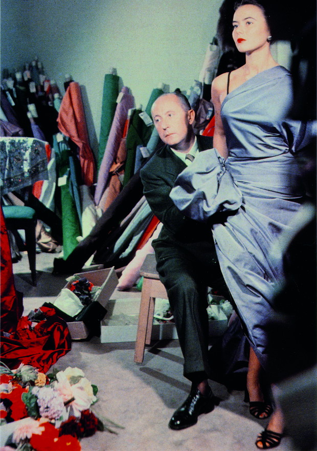 Projektant z modelką Sylvie, 1948
