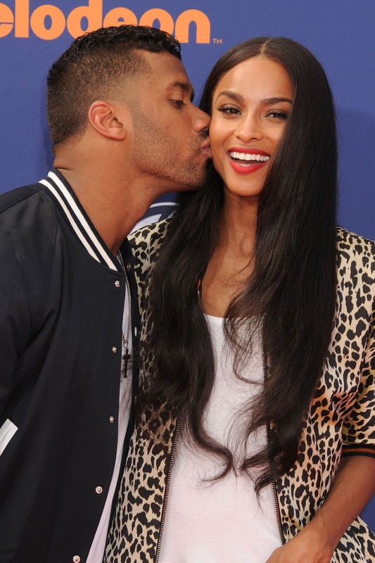 Ciara i Russell Wilson na Nickelodeon Kids' Choice Sports Awards 2015, fot. East News
