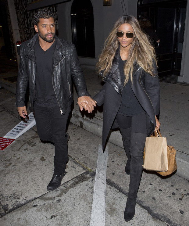 Ciara i Russell Wilson w Los Angeles, 08.04.2016, fot. East News