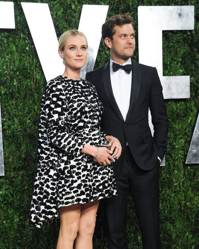 Diane Kruger i Joshua Jackson na Vanity Fair after party, 2013 rok, fot. East News