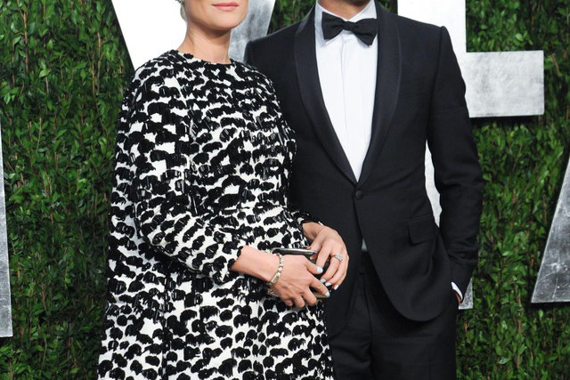 Diane Kruger i Joshua Jackson na Vanity Fair after party, 2013 rok, fot. East News
