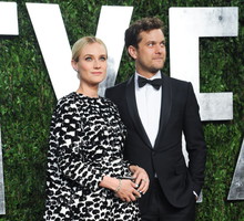 Diane Kruger i Joshua Jackson na Vanity Fair after party, 2013 rok, fot. East News