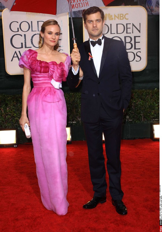Diane Kruger i Joshua Jackson na gali Złote Globy, 2010 rok, fot. East News