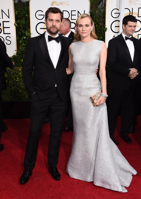 Diane Kruger i Joshua Jackson na gali Złote Globy, 2015, fot. East News