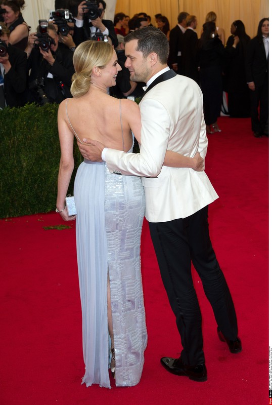 Diane Kruger i Joshua Jackson na Met Gala, 2014, fot. East News