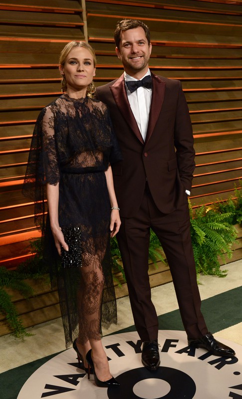 Diane Kruger i Joshua Jackson na Vanity Fair after party, 2014 rok, fot. East News