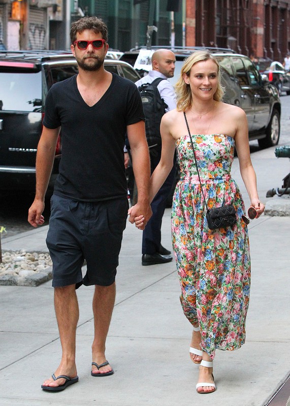 Diane Kruger i Joshua Jackson w Nowym Jorku, 2014, fot. East News